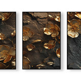 abstract art watercolor painting stylish modern wall art animals flowers texture gold horse