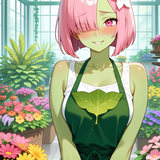 horny dressed greenshouse