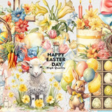 Happy Easter Day Sublimation Clipart 86784952