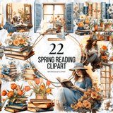 Spring Reading Clipart 87207508