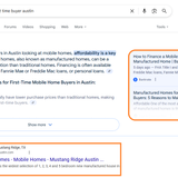 mobile homes for first time buyer austin