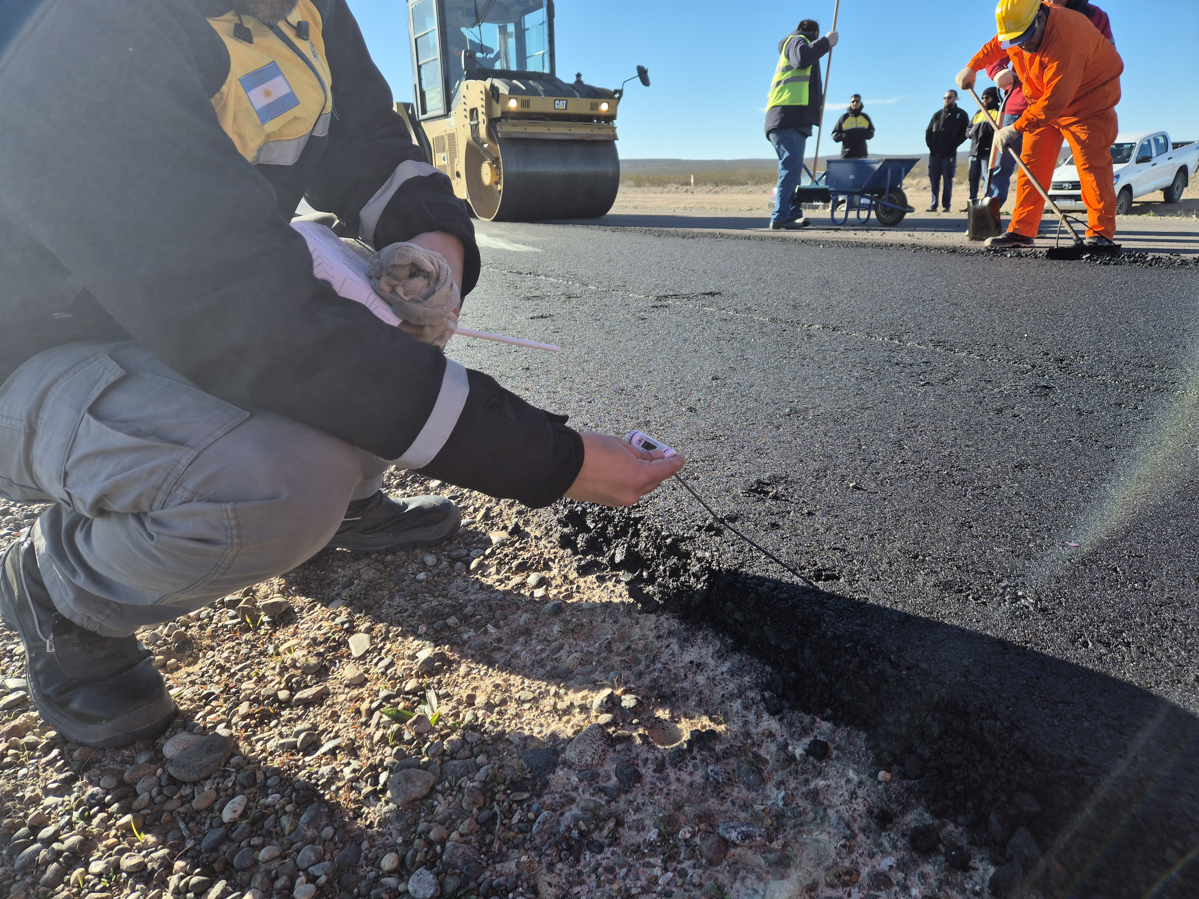 El Gobierno inició la pavimentación para la finalización de la doble vía Trelew-Puerto Madryn