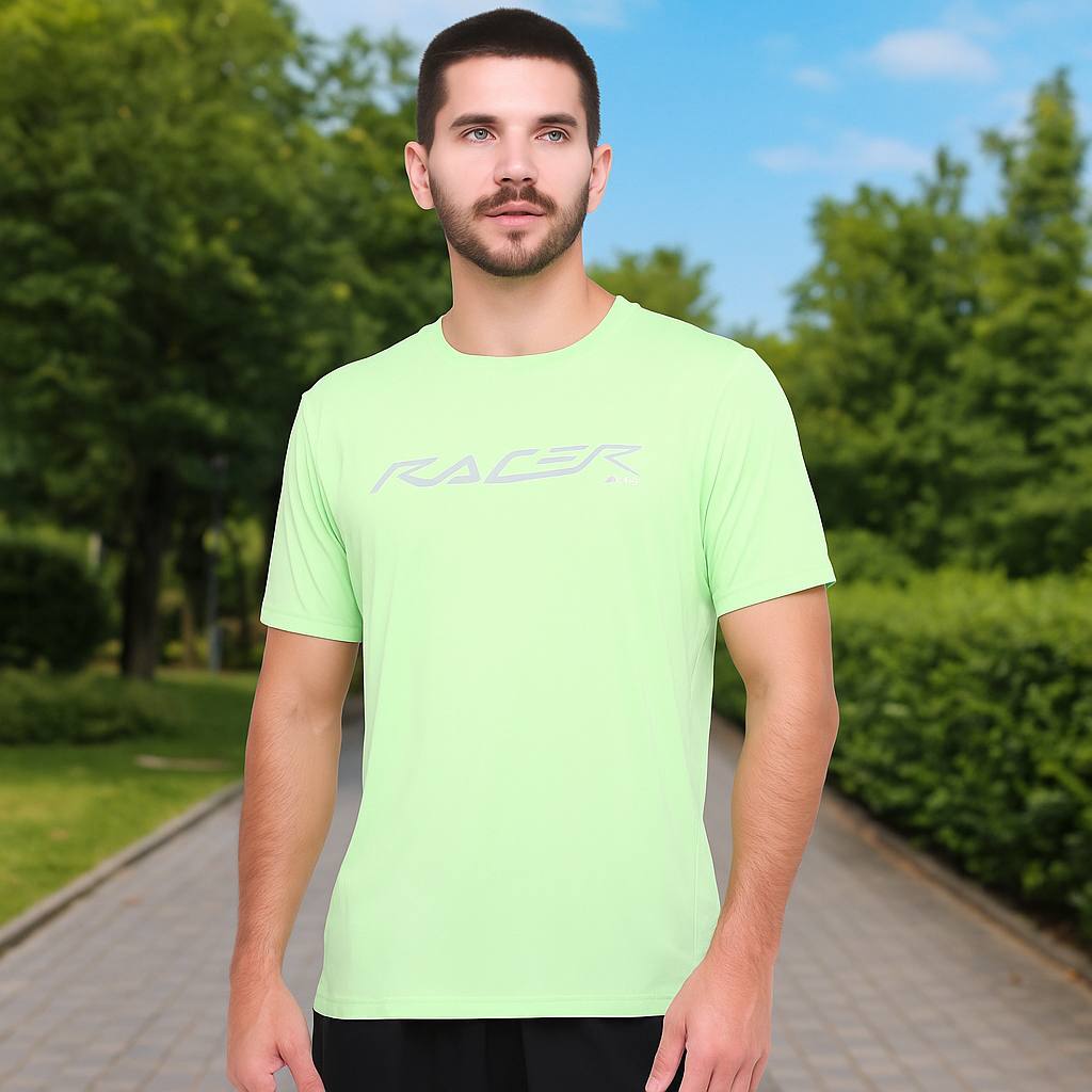 Camiseta Fila Reflective Core Run Masculina – Verde Limão