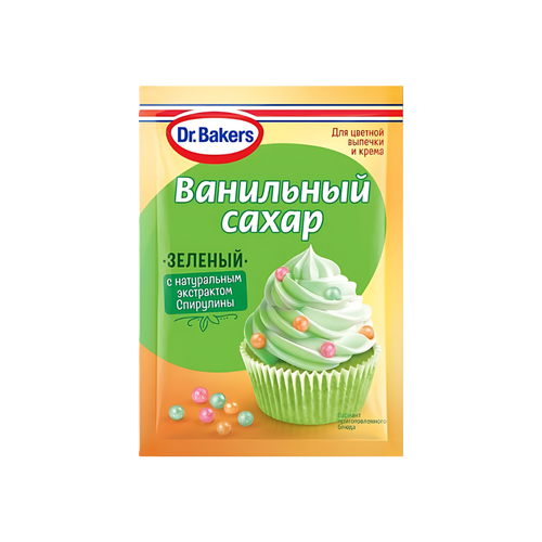 4607061495248 ВАНИЛЬНЫЙ САХАР DR.BAKER С КРАСИТЕЛЯМИ ЗЕЛЕНЫЙ 8 Г ПАК .png