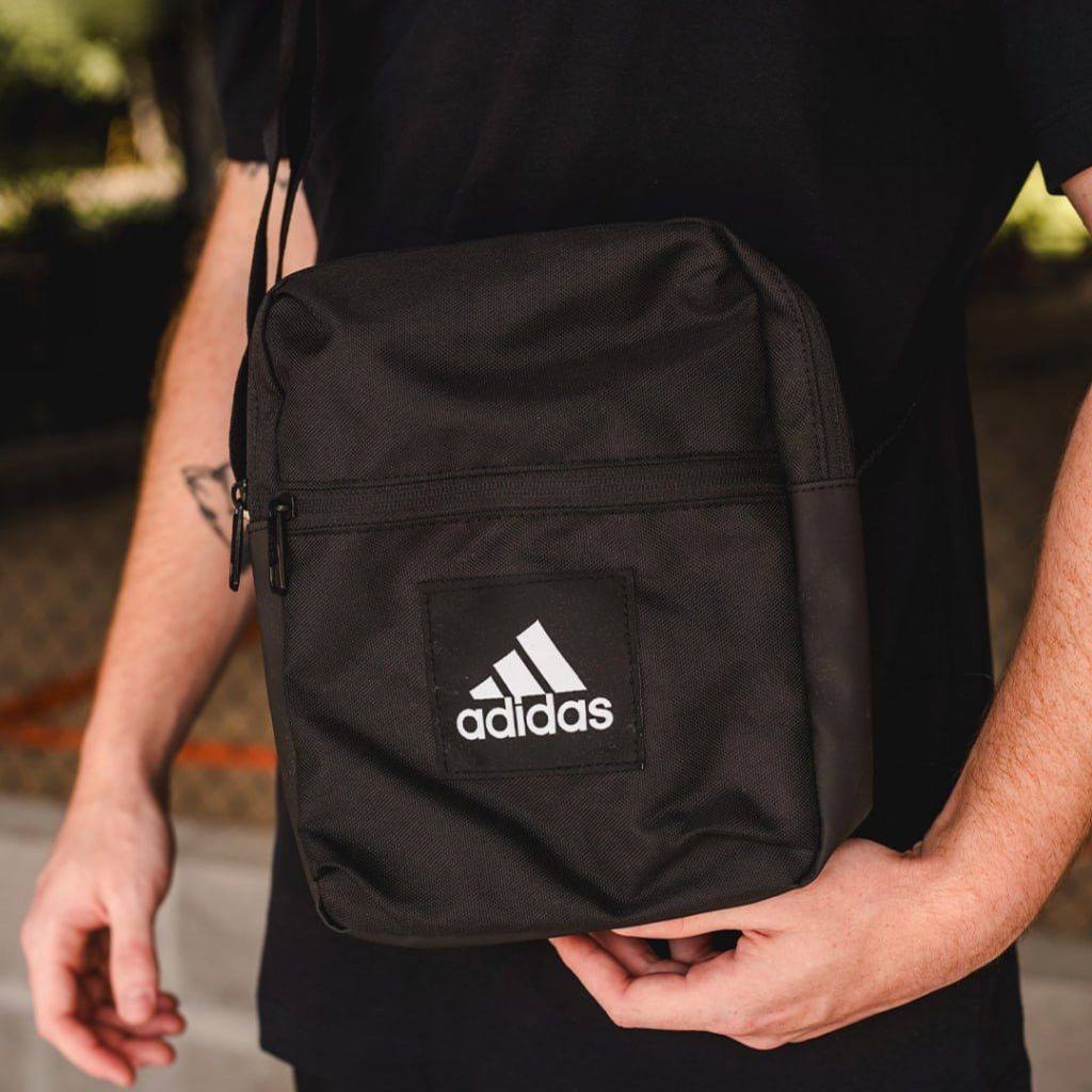 Bolsa Adidas Organizer Essentials – Prata+Branco