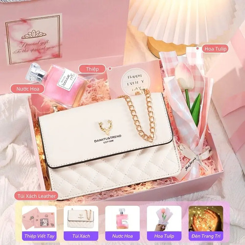 Product Introduction of Quà Tặng Bạn Gái Túi Xách Nữ IV Pink Leather Túi Xách Đeo Chéo, Đeo Vai Nữ X.jpg