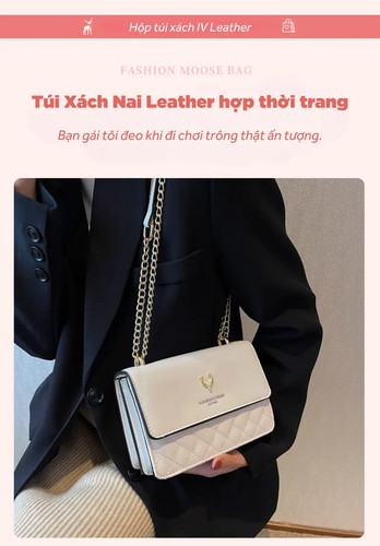 Product Introduction of Quà Tặng Bạn Gái Túi Xách Nữ IV Pink Leather Túi Xách Đeo Chéo, Đeo Vai Nữ X.jpg