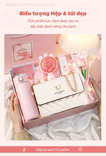 Product Introduction of Quà Tặng Bạn Gái Túi Xách Nữ IV Pink Leather Túi Xách Đeo Chéo, Đeo Vai Nữ X.jpg