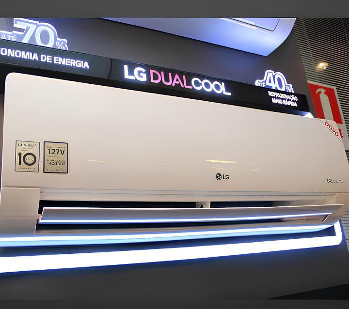 Ar Condicionado Split Hi Wall LG Dual Inverter Compact 9.000 Btus Frio 220v R-32