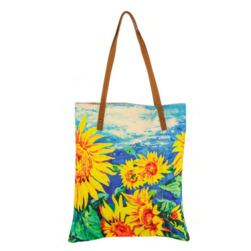 579 Gogh Sunflowers Bookbag.jpg
