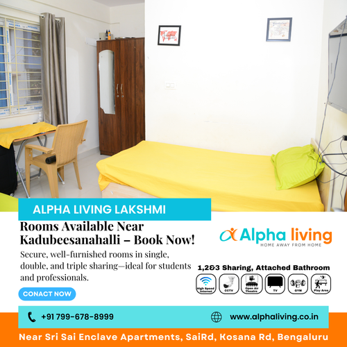 Limited PG Rooms Near Kadubeesanahalli