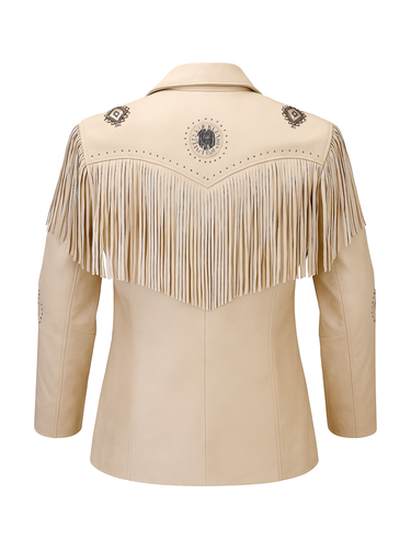 Women's Western Coat Beige Fringe 2 (1).png