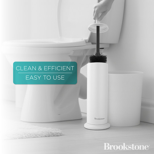 BKH2198 Metallic Toilet Brush Holder (White) 5.jpg