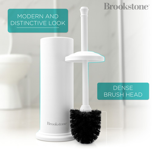 BKH2198 Metallic Toilet Brush Holder (White) 4.jpg