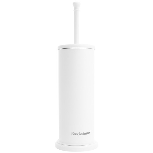 BKH2198 Metallic Toilet Brush Holder (White) 1.jpg