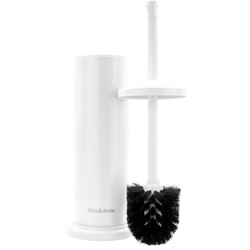 BKH2198 Metallic Toilet Brush Holder (White) 2.jpg