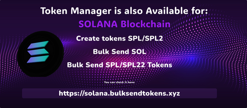 Ethereum Token Manager: Token Bulk Sender, Token Creator, Token Locker, Token Burner & More!
