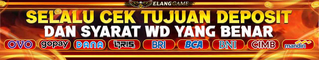SYARAT DEPOSIT DAN WITHDRAW ELANGGAME