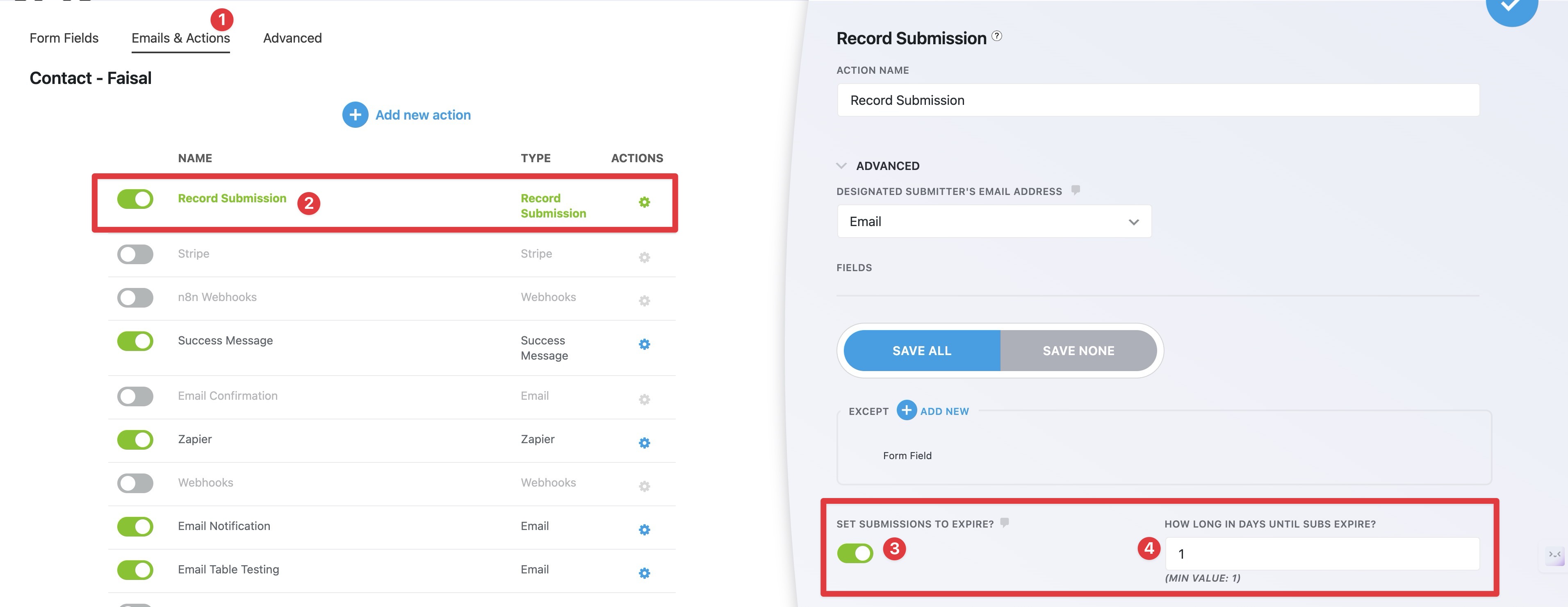 Automatically Remove Ninja Forms Submissions
