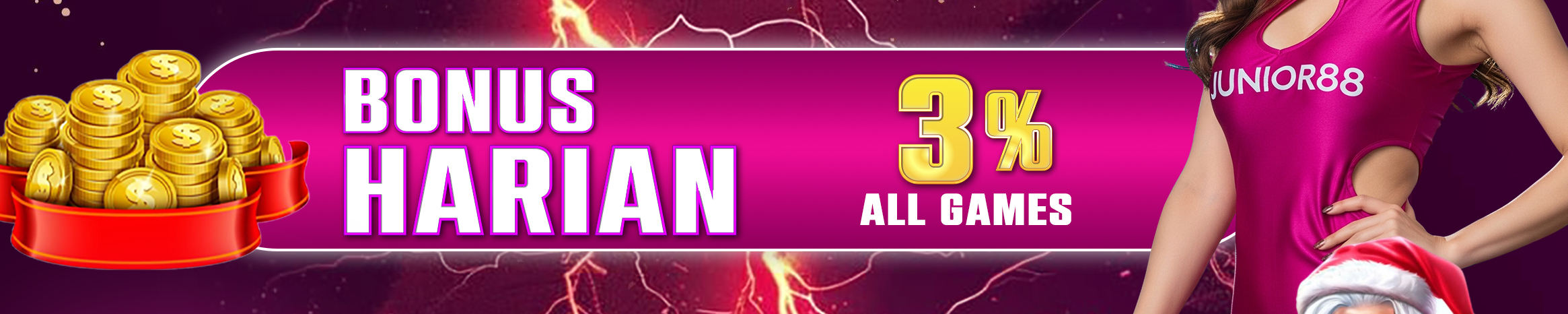 BONUS DEPOSIT HARIAN 3% Junior88