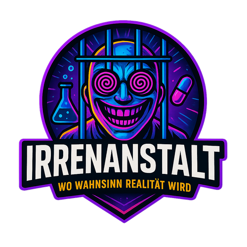 Neon Wahnsinn Emblem mit Laborflasche.png