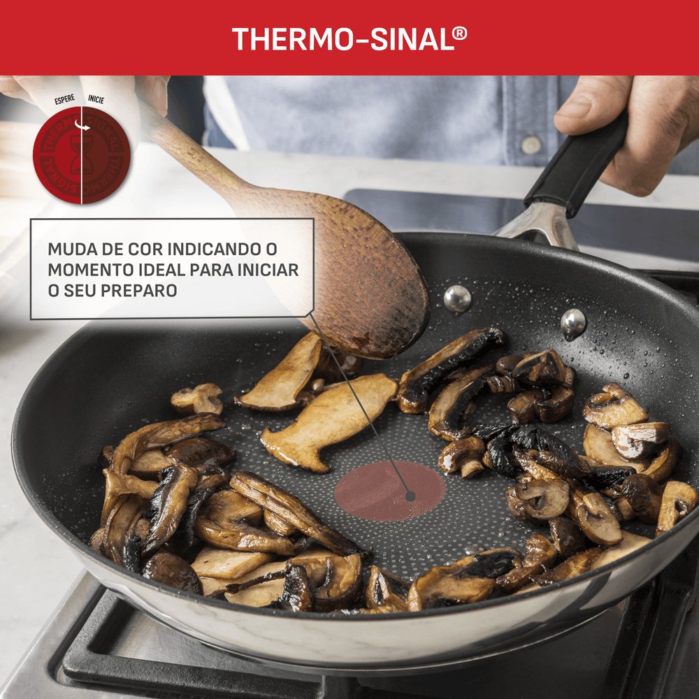 Frigideira Aço inox Com Indução Tefal Jamie Oliver 28cm