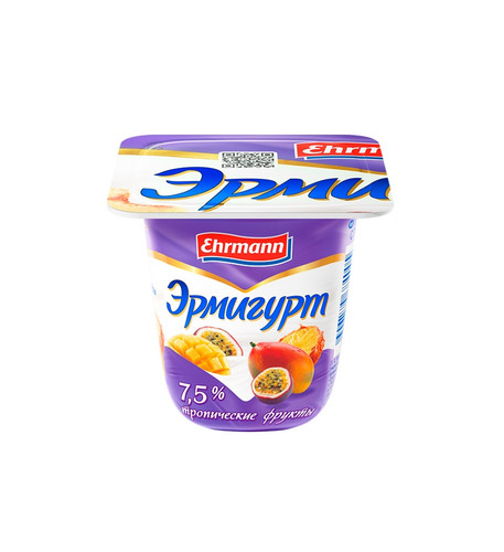 4606779900907 ЙОГУРТНЫЙ ПРОДУКТ ЭРМИГУРТ ТРОПИЧЕСКИЕ ФРУКТЫ 7,5% 100 Г .jpg
