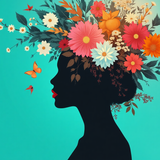 Sameh Elbialy A captivating mixed media artwork featuring a woma e833562e 3c0b 4af3 95cd 72bec0b40f1