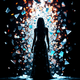 Sameh Elbialy A chaotic mix of broken woman glass shards from cl f96646a8 cd4b 42ba af79 a6be6aae367