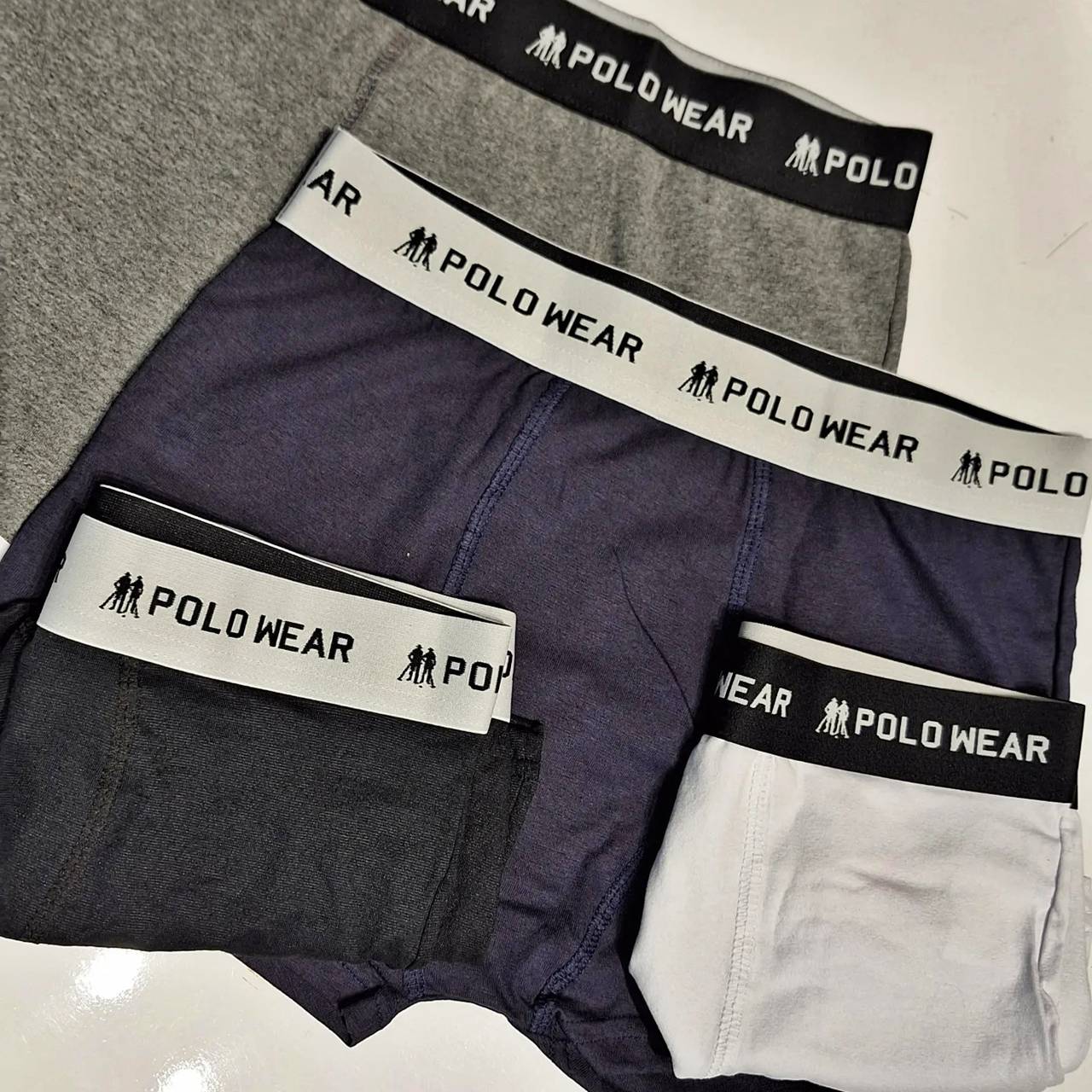 Kit 6 Cuecas Boxer Algodão Sortido Polo Wear
