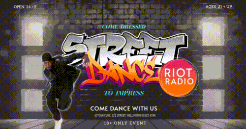 talent show street dancing design template.gif