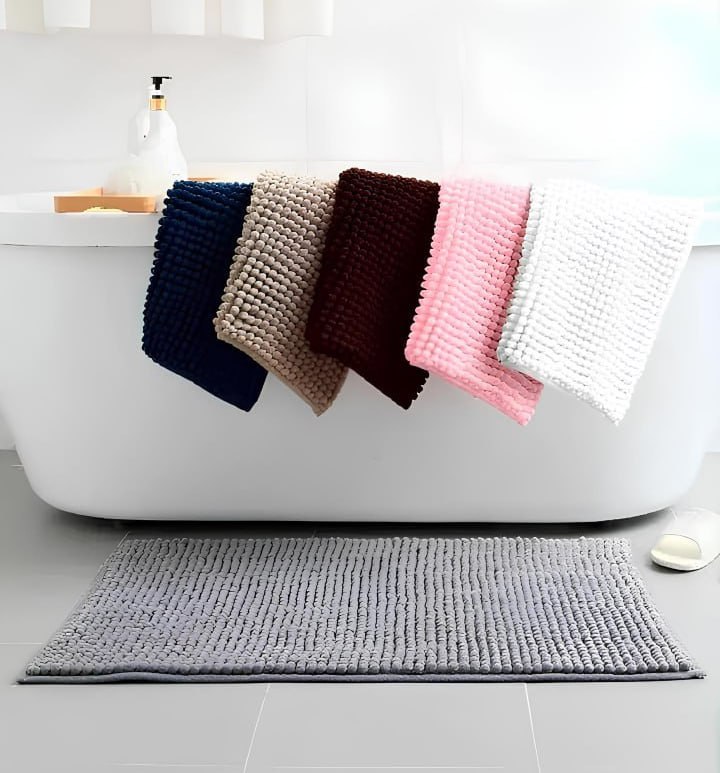 Kit 4 Tapetes De Banheiro 40×60 Antiderrapante Bolinha Macio