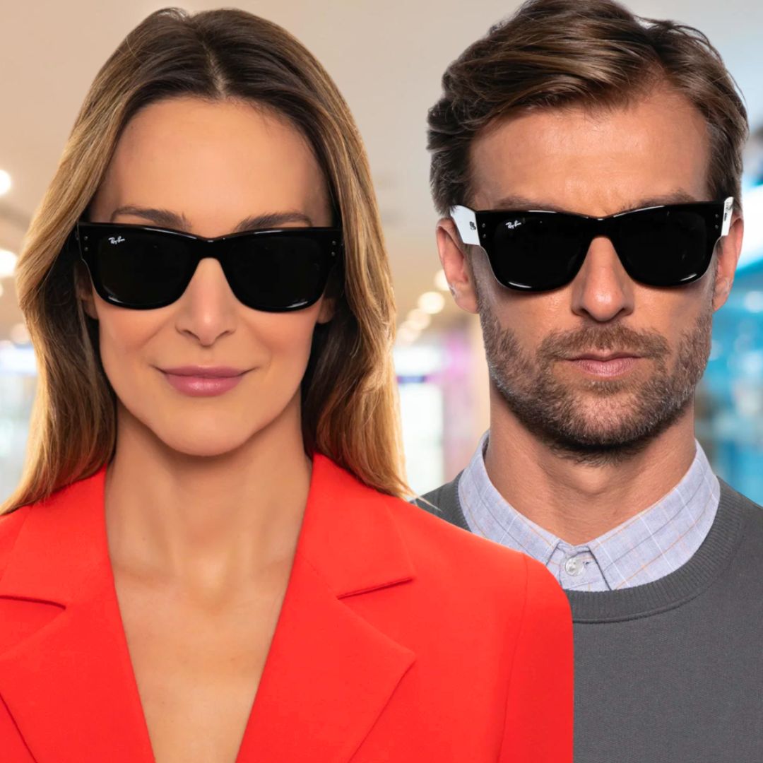 Ray-Ban Mega Wayfarer, Óculos de Sol Adulto Unissex, Preto (Black), 51