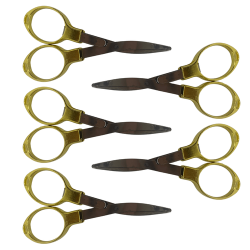 Tesoura de Metal RLT Dobravél Dourado (2) (2)