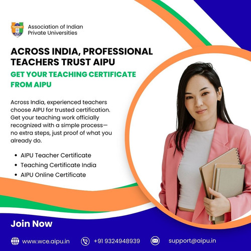 Across India, Professional Teachers Trust AIPU – Get Your Teaching Certificate From AIPU.jpg