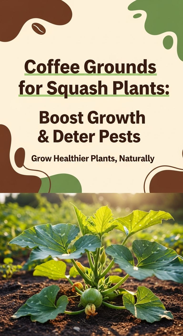 are coffee grounds good for squash plants