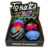 Cuia Silicone 3x7 Tonabê Mix Display C 10 Unidades