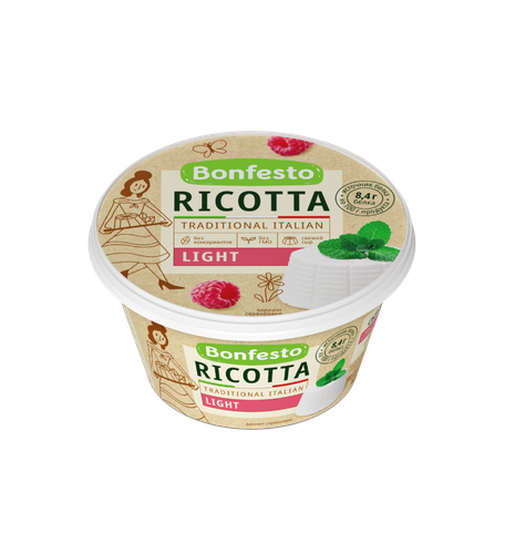 4810898000374 СЫР BONFESTO RICOTTA МЯГКИЙ 50% 250 Г.png