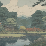 Sameh Elbialy A vibrant canvas painting depicting a lively outdo e349c76e 322f 4655 9960 28e4f0aba6b