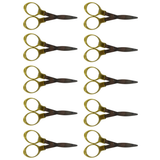 Tesoura de Metal RLT Dobravél Dourado Kit (1)