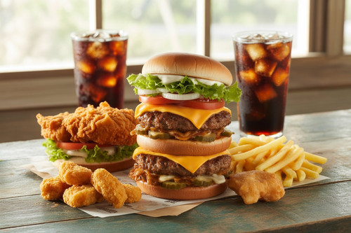 a photograph of a vibrant fast food meal oVNuTsmtRHeHX4MvDIXzFg LE7iDAzTuOItz7rdSM8bg.jpg