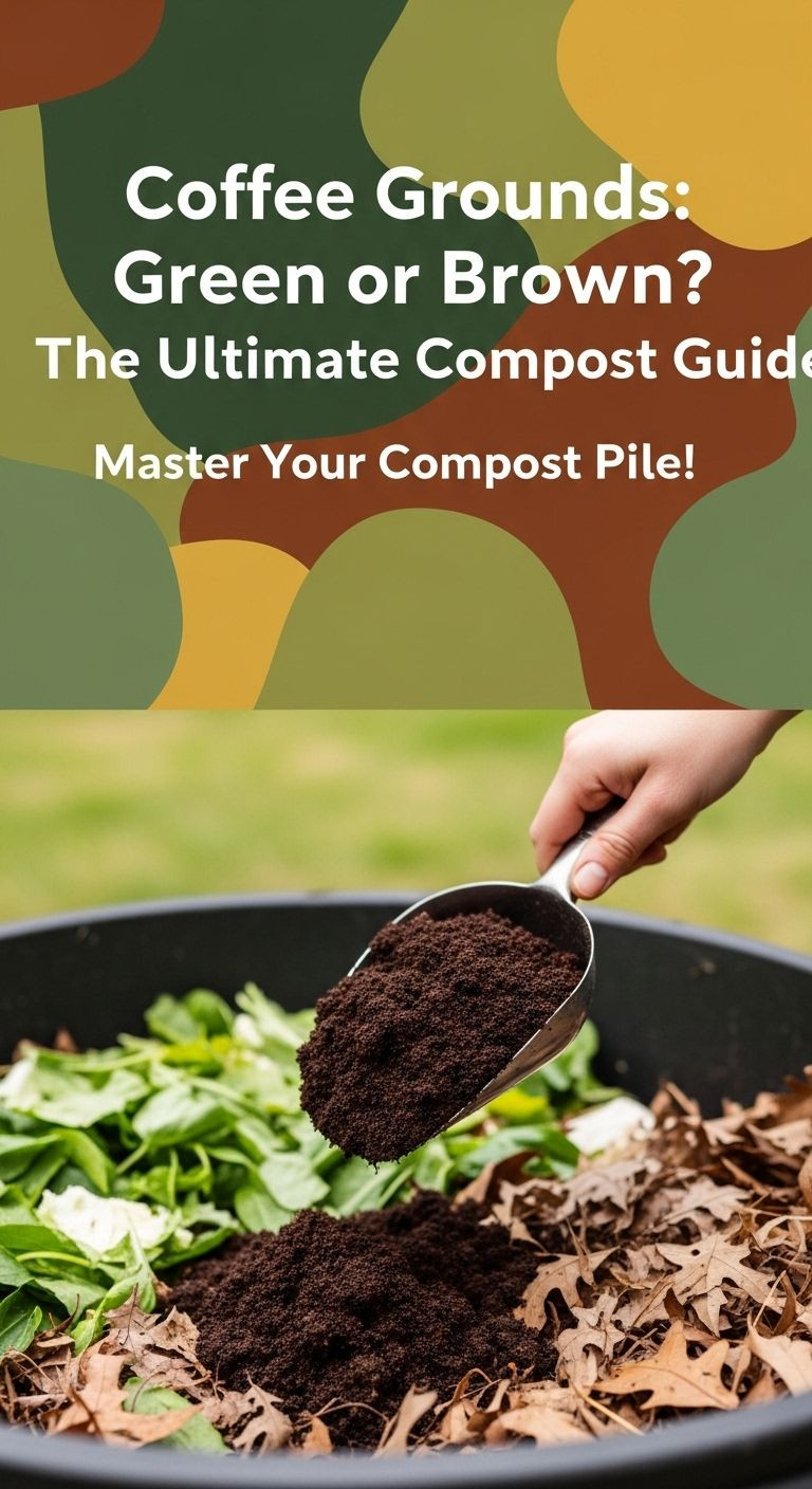 are coffee grounds green or brown