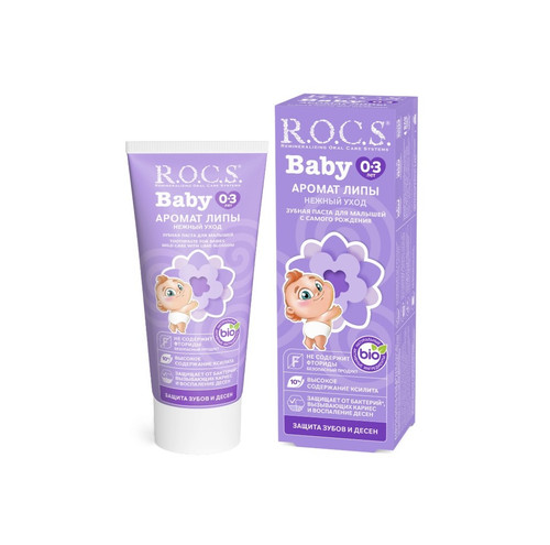 4607034470531 Детская Зубная Паста R.O.C.S. Для Малышей Аромат Липы 45 Гр.jpg