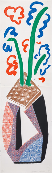 Red, Blue and Green Flowers, July 1986.jpg