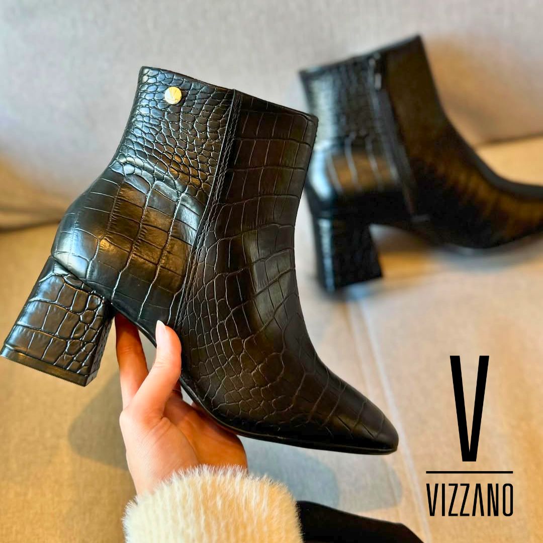 Bota Vizzano Croco Feminino Adulto