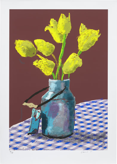 21st April 2021, Yellow Flowers in a Small Milk Churn.jpg