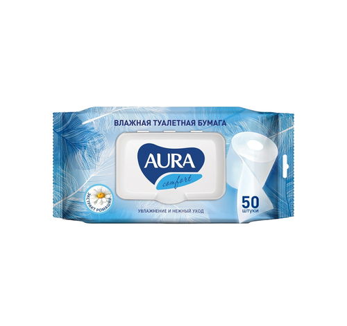 4600999020247 ТУАЛЕТНАЯ БУМАГА ВЛАЖНАЯ AURA ULTRA COMFORT С КРЫШКОЙ 50ШТ.png