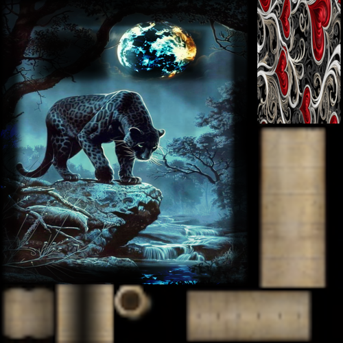 Cheetah Tiki Bed.png