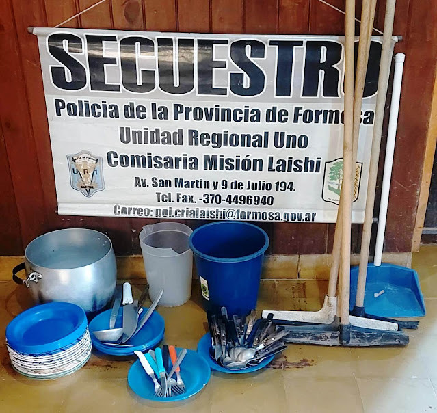 Sin título.jpg La Policía recuperó bienes sustraídos de un establecimiento educativo