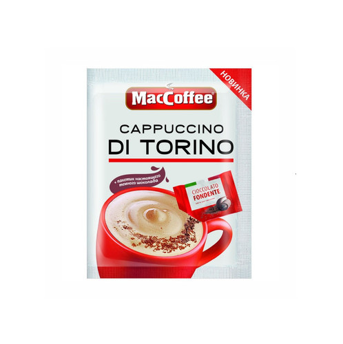 8887290002141 Кофе Maccoffee Di Torino Cappuccino С Шок. Крошкой 25,5 Г Пак..jpg